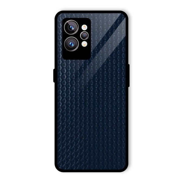 Blue Pattern Glass Back Case for Realme GT2 Pro